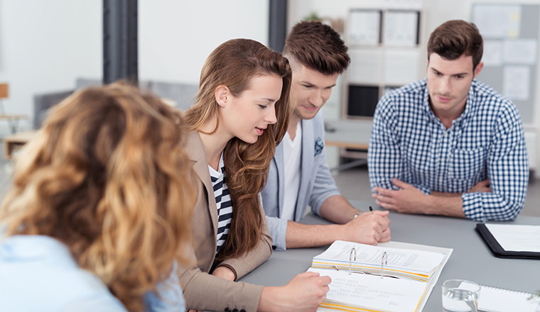Group of people learning