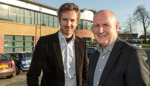 Frederic Jousset (Webhelp founder and co-chair) and David Turner (HEROtsc CEO).