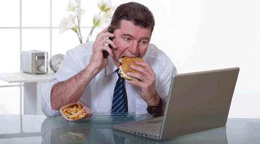 eating-at-desk
