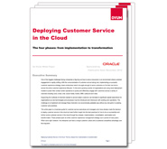 White Paper: Deploying Customer Service in the Cloud