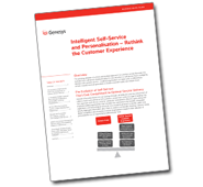 White Paper: Intelligent Self-Service and Personalisation – Rethink the Customer Experience