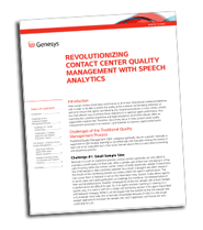 White paper: Revolutionizing Contact Centre Quality Management with Speech Analytics
