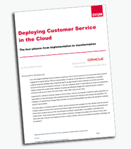 White paper: Deploying Customer Service in the Cloud
