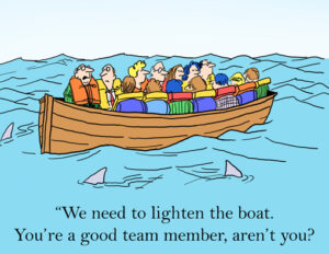 Cartoon of the Month – Lighten The Boat