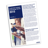 White Paper: Customer Contact Technology Trends 2015