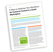 White Paper: 5 Ways to Optimise Your Workforce for Customer Contact in a Social Marketplace
