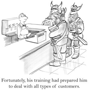 Cartoon of the Month – Training for Different Customers