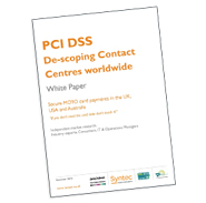 White Paper: PCI DSS: De-scoping Contact Centres Worldwide