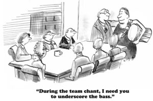 Cartoon of the Month – Team Chant