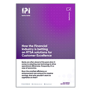 White Paper: Financial Industry Bets on RTSA for Customer Excellence