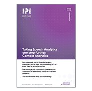 White Paper: Speech Analytics One Step Further – Contact Analytics