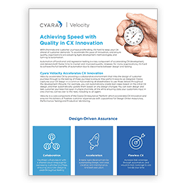White Paper: Velocity – Achieve Speed with Quality in CX Innovation