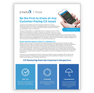 White Paper: Cyara Pulse: Be the First to Know of Any Customer-Facing CX Issues