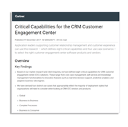 White Paper: Gartner’s Customer Engagement Report