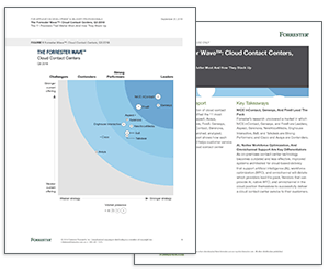 Report: The Forrester Wave – Cloud Contact Centers, Q3 2018