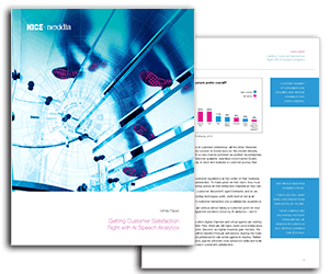 White Paper: Getting Customer Satisfaction Right With AI Speech Analytics
