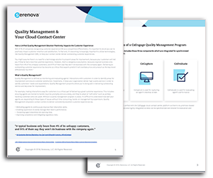 White Paper: Quality Management and Your Cloud Contact Centre