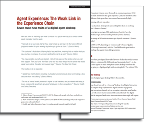 White Paper: Agent Experience – The Weak Link in the Experience Chain