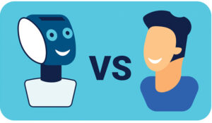 Human Agents vs Chatbots