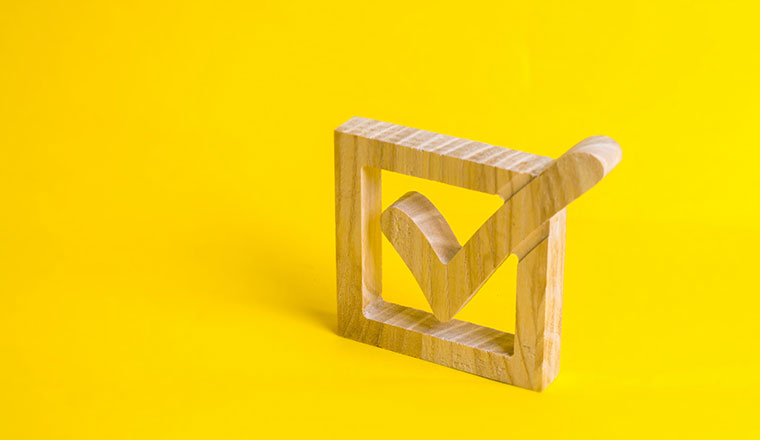 A photo of a tickbox