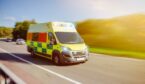 UK ambulance on road