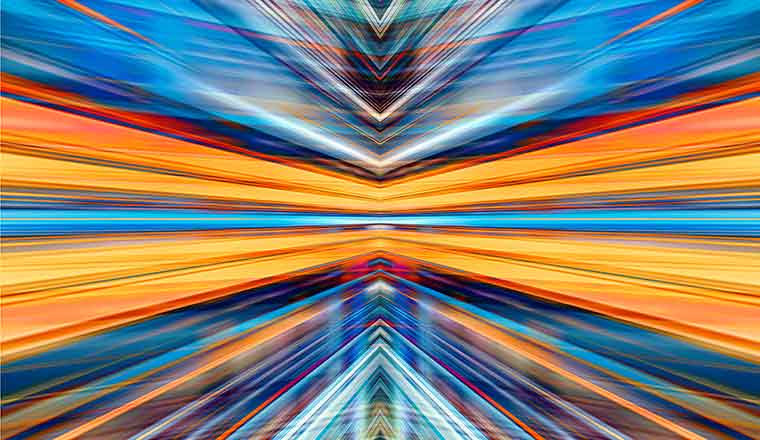 Converging Light Blur Background