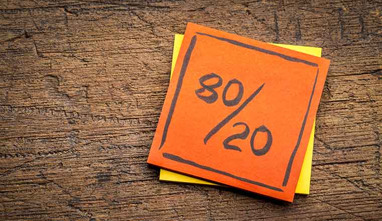 80 20 rule