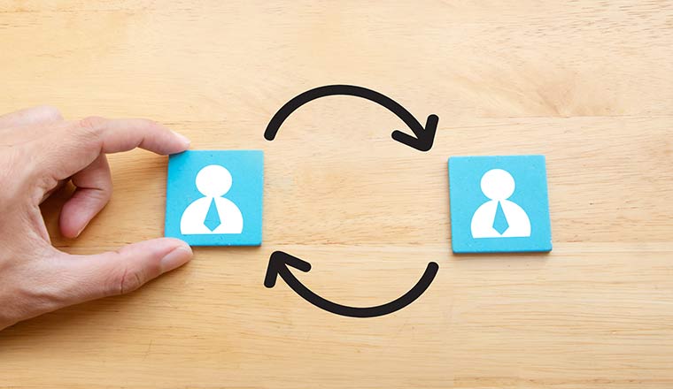 Staff turnover icons