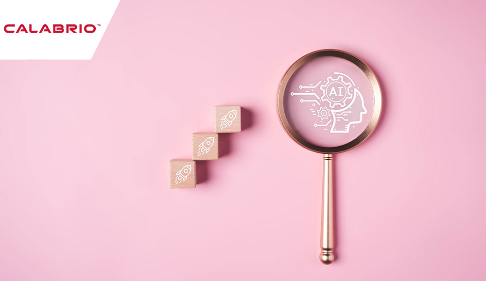 Magnifying glass with Ai icon