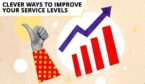 Thumbs up and graph showing increase - improve service level