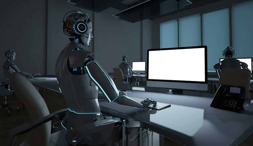 robots in a contact centre