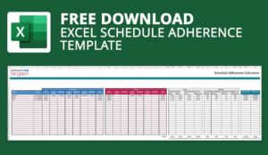 Excel Schedule Adherence Template – Free Download