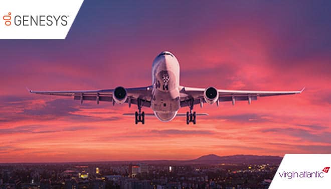 Aeroplane flying across a city with sunset