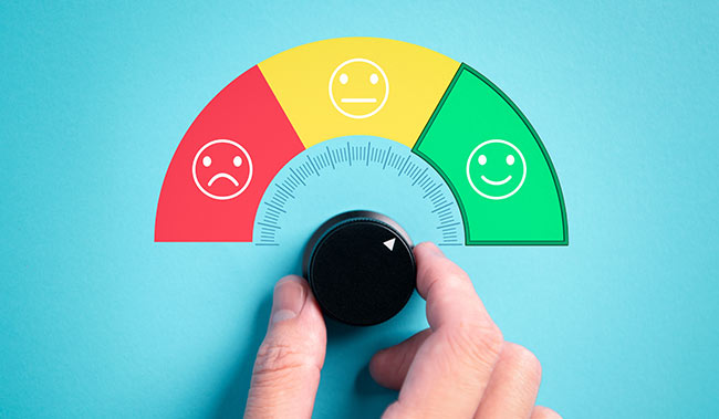 Adjusting a customer satisfaction score