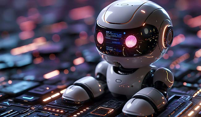 AI Agent bot concept