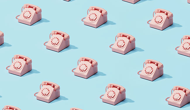 Pattern of telephones