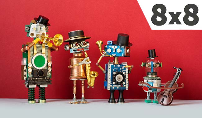 Robots playing musical instruments