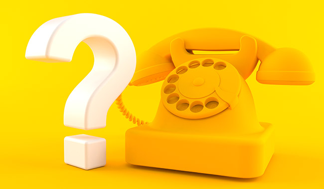 old telephone with question mark and the words 'call disposition codes'