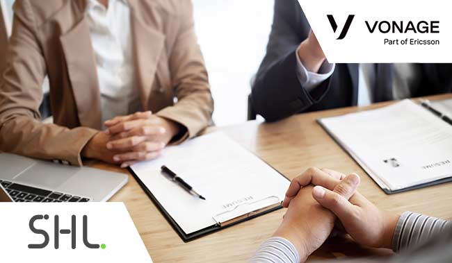 Employer recruiter with candidate with resume in job interview