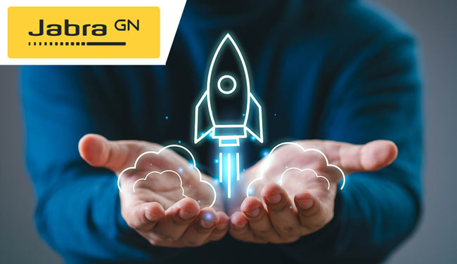 Person holding AI style rocket launching