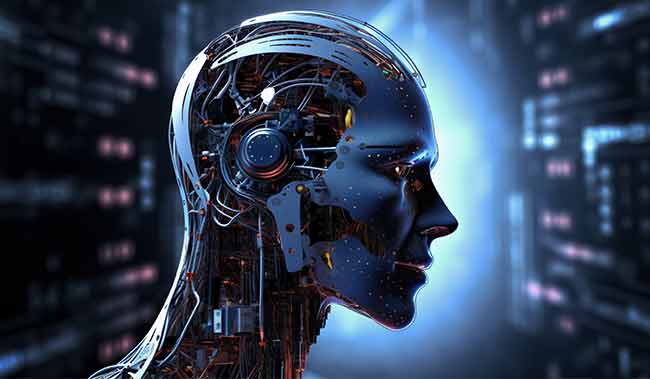 Robot futuristic concept