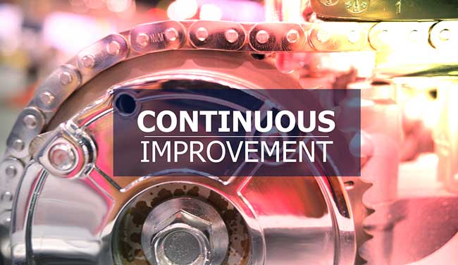 Continuous improvement on cog background