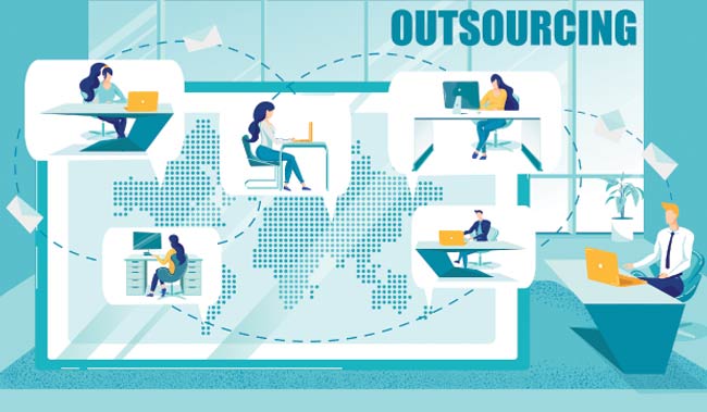 Outsourcing concept