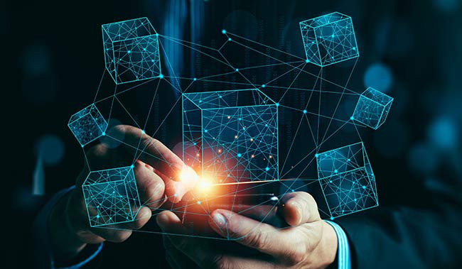 Blockchain Technology Concept