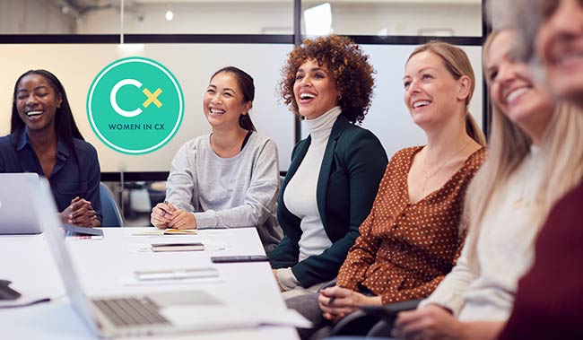 Women listening to a business conference
