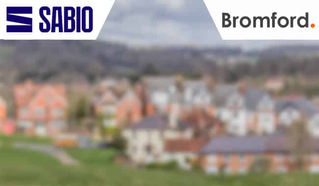 Housing development blurred out