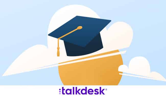 Graduation hat in the clouds