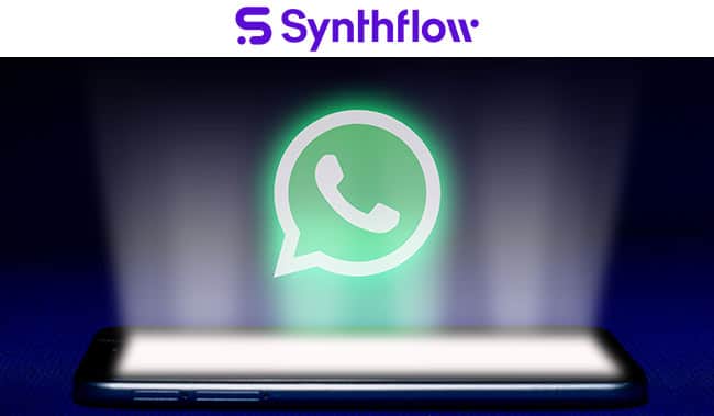 Hologram of whatsapp logo