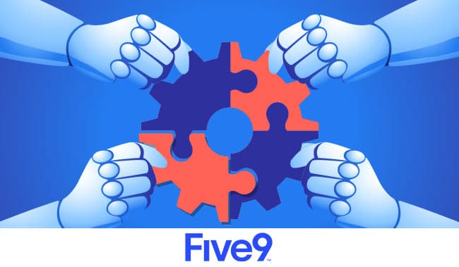 Robot hands all holding jigsaw pieces together