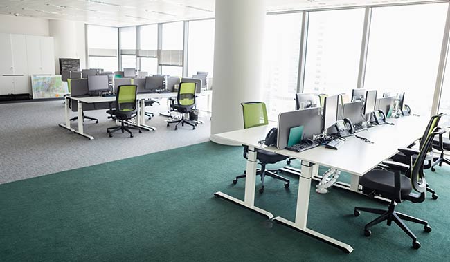 View of empty office